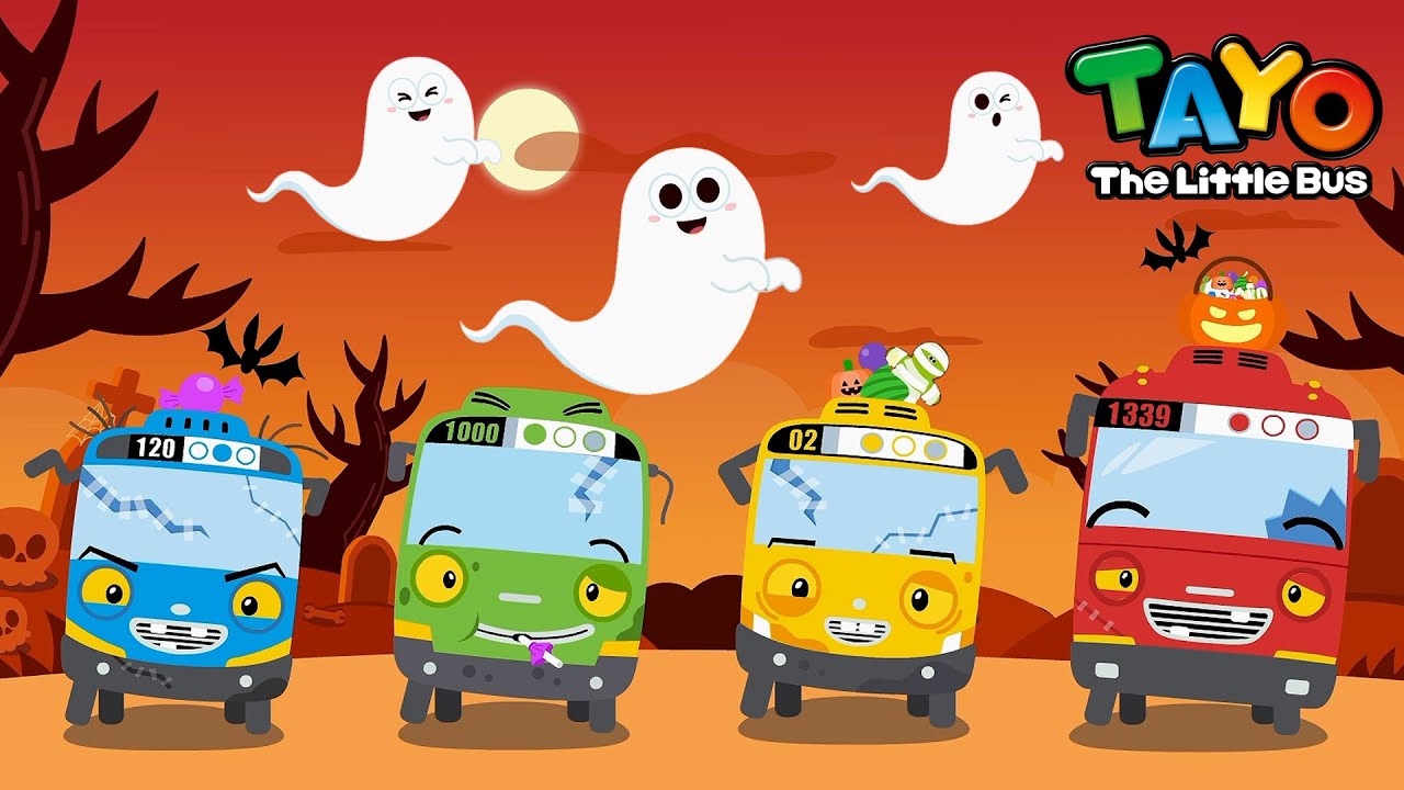 ⁣Halloween Tiki Taka l Lagu Halloween Bahasa Indonesia l Kartun anak l Tayo Bus Kecil