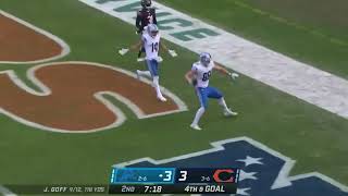 Jared Goff 2 Yard Touchdown Pass to Brock Wright | Lions vs Bears