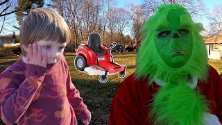 The Grinch Broke My Lawnmower Hes Trying To Ruin Christmas