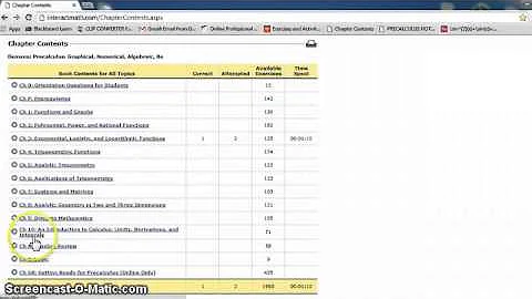 Navigating to the Interact math website