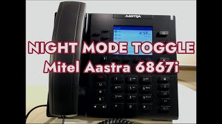 How to setup a Night Mode toggle on a Mitel Aastra 6867i