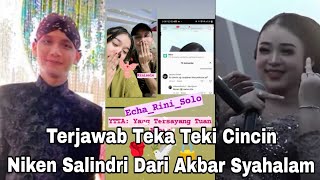 TERBARU NIKEN SALINDRI AKBAR SYAHALAM KASIH KABAR BAHAGIA CINCIN LAMARAN