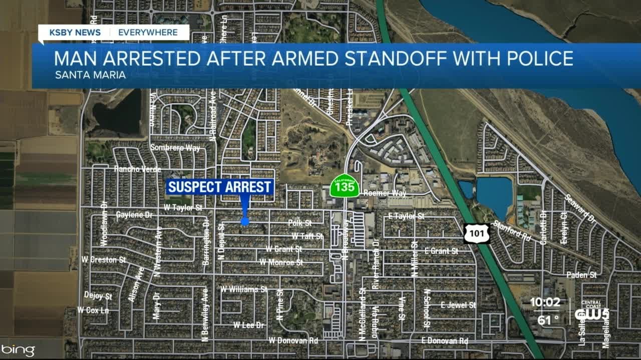 Suspect arrested after armed standoff with police - YouTube