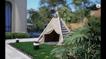 CGsorealCom Garden Landscape Animation D5 Render