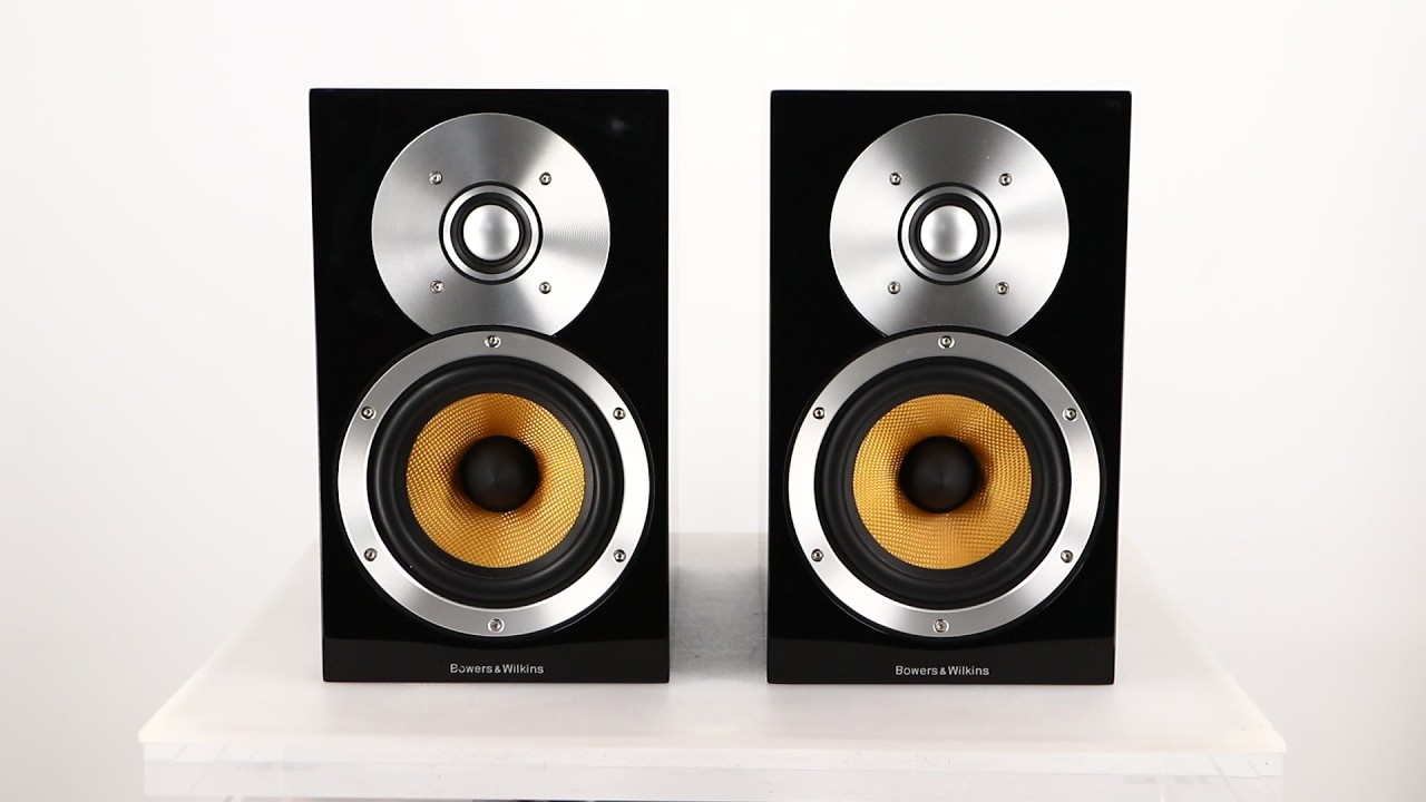 B&W CM1 Standmount Speakers - Gloss Black | 2ndhandhifi - YouTube