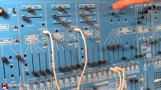 ARP 2600 Blue Meanie 3 Saw Osc & Filter
The (ultra) rare ARP 2600 Blue Meanie/Blue Marvin shows its three sawtooth VCOs into 24 dB/Oct LowPass Filter. Blue Meanie oscillators are meatier and hotter than standard ARP VCOs. Both Input filter mixer and Input Amplifier Mixer are VERY sensible to levels and overload. In the end of the video, some audio-rate FM from VCO 2 Sine over Cutoff Frequency. ARP 2600 Blue Meanie 3 Saw Osc & Filter