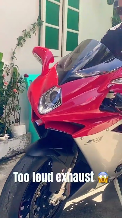 MV Agusta F4 Exhaust sound is too loud 😱