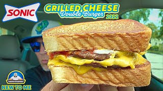 Sonic® Grilled Cheese Double Burger Review! 🧀🥪🍔🍔 | NEW To ME! | theendorsement
