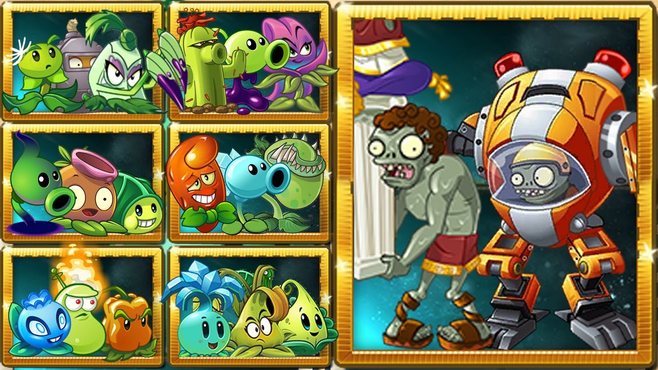 Plants Vs Zombies 2 Z Mech Y Zombie Cesar Vs Plantas Aleatorias - YouTube