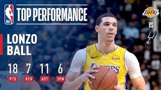 Lonzo Ball Drains 2 Big Buckets In The Clutch To Beat The Spurs