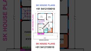 House Plan For 21 By 27 Plot | 567 Sqft Home Design by SK House Plans {Serial Number 1750}