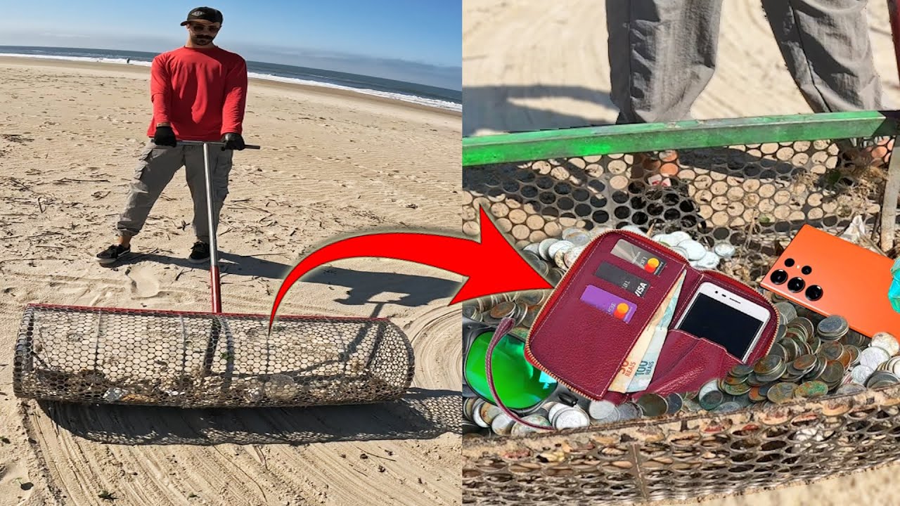 Crazy what I found on the Beach with this Giant Sieve