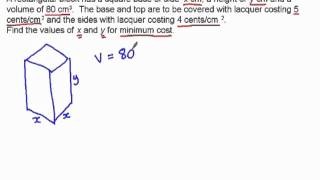Applications of differentiation - optimisation