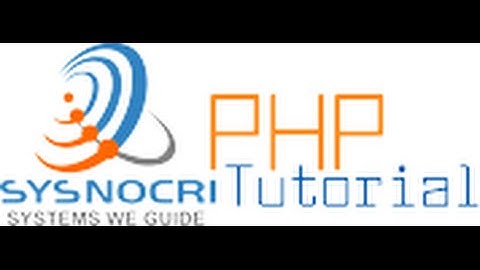 PHP Tutorial 5   Variables