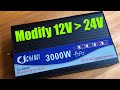 Modify 12V inverter into 24V