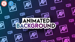 Moving Animated background design in kinemaster | 2D looping background | AMAZINGPLAY