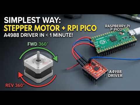 The Simplest Way to Drive a Stepper Motor with Raspberry Pi Pico
