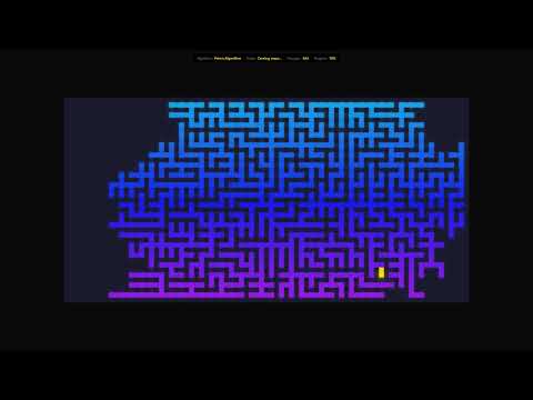 Watch 5 Maze Generation Algorithms Create & Solve Perfect Mazes - Satisfying Visualization