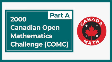 2000, Canadian Open Mathematics Challenge (COMC) | Part A