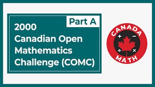 2000, Canadian Open Mathematics Challenge (COMC) | Part A