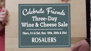 Rosauers Wine and Cheese Sale