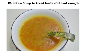 Chicken soup is a made of chicken,simmered with water and various
other ingredients.chicken has acquired the reputation folk remedy for
colds ...