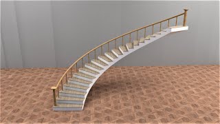 How to Make Curved Staircase in SketchUp. screenshot 1