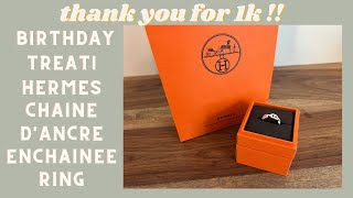 Hermes Chaine Dancre Enchainee Silver Ring | Sizing Information
Hi everyone!
I have achieved 1k+ subscriber finally! Thank you so much for your support over the years and I am looking forward to sharing more and more content with you in the future on my channel. 🥰
In todays video I wanted to share the birthday treat I bought for myself - its something small but something Im really loving.. So hope you guys like it too.
I have several ideas for videos for the upcoming weeks so please consider subscribing for future videos!
xoxo,
Catherine
Write me: catherine.s.rynlds@gmail.com
Follow me on Instagram: @catherineryt
Hermes Chaine dancre Enchainee ring, small model: https://www.hermes.com/us/en/product/chaine-d-ancre-enchainee-ring-small-model-H109507Bv00046/ Hermes Chaine Dancre Enchainee Silver Ring | Sizing Information