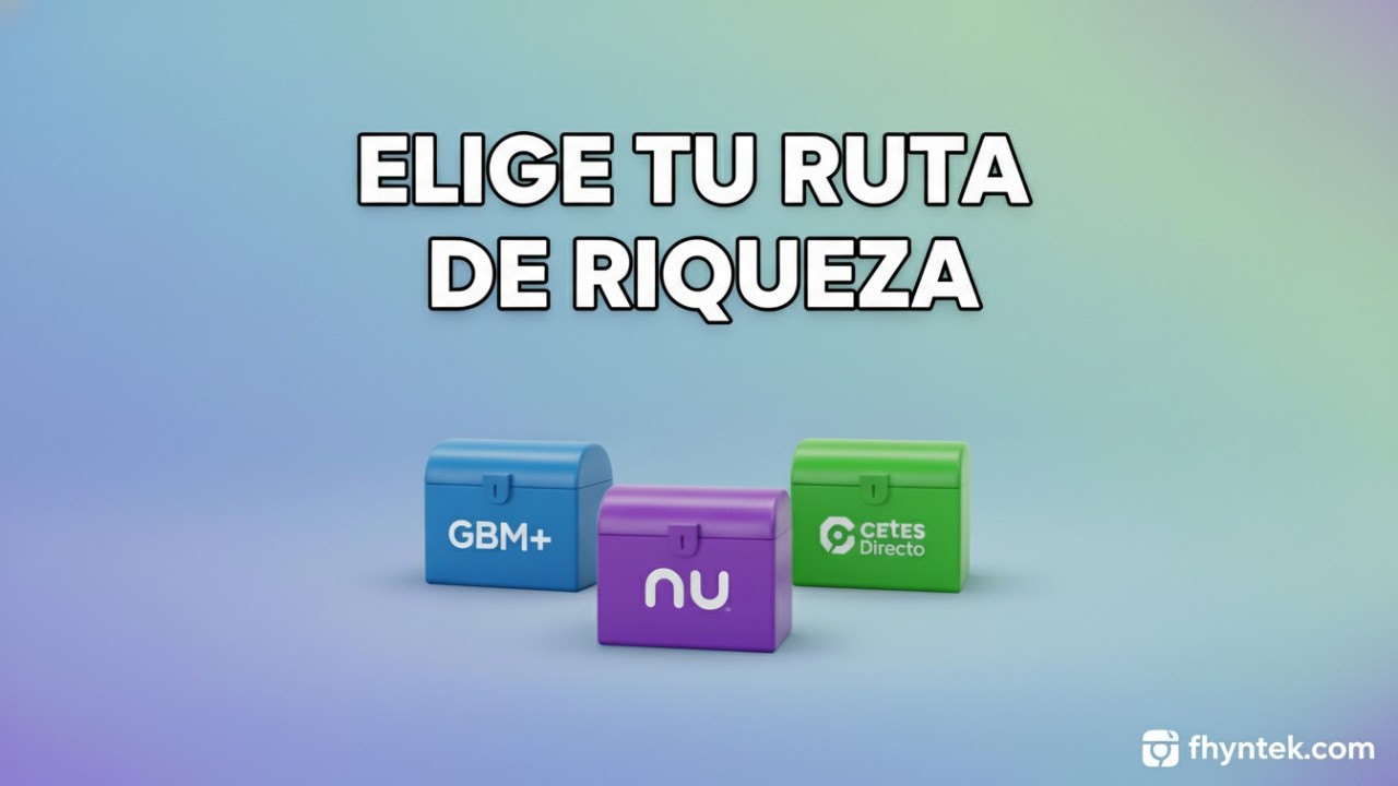 Reto 2026: ¿Dónde conviene invertir 100 pesos diarios? GBM, Cetes o Nu