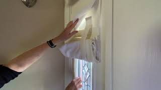 How to Fold a Sidelight Curtain by DaniDesignsCo