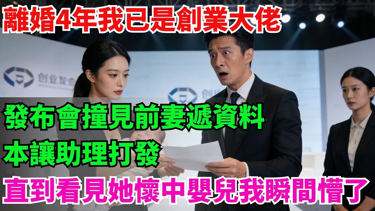 離婚4年我已是創業大佬，發佈會撞見前妻遞資料，本讓助理打發，直到看見她懷中嬰兒我瞬間懵了#故事頻道#感人壹幕#老年生活#奇聞#情感小説#中老年