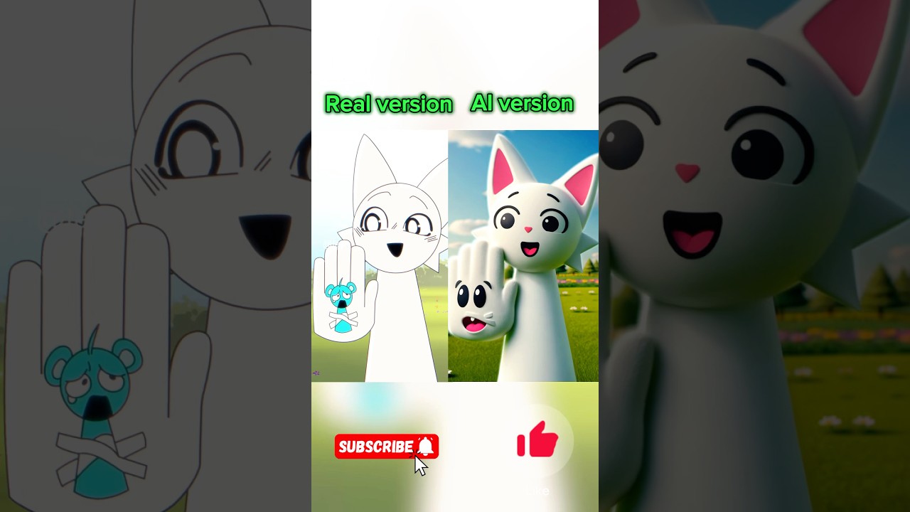 real & AI versions sprunki 