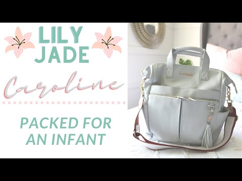 Lily Jade Caroline Diaper Bag Packed for an Infant