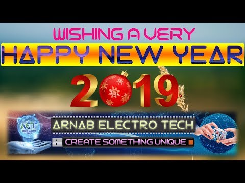 Wishing with e- Greetings card Happy New Year 2019 with my YouTube viewe...