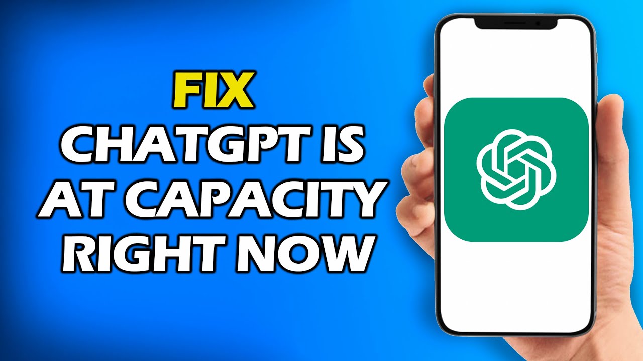 How To FIX ChatGPT Is At Capacity Right Now ( QUICK TUTORIAL ) - YouTube