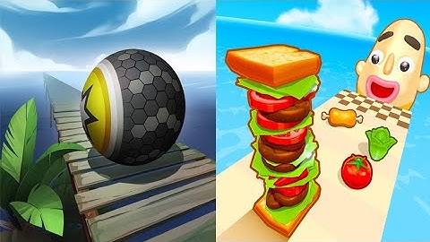 Sandwich Runner VS Rollance Adventure Balls SpeedRun Gameplay Android iOS #2