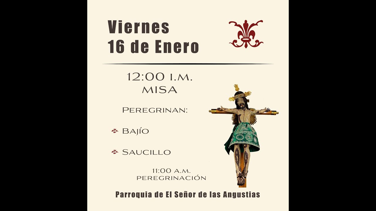 PEREGRINACION MAÑANA 16/01/2026  FERIA NACIONAL RINCON DE ROMOS AGS MX