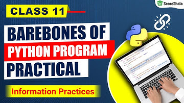 Class 11 Informatics Practices Chapter 3: Barebones of Python Program Practical