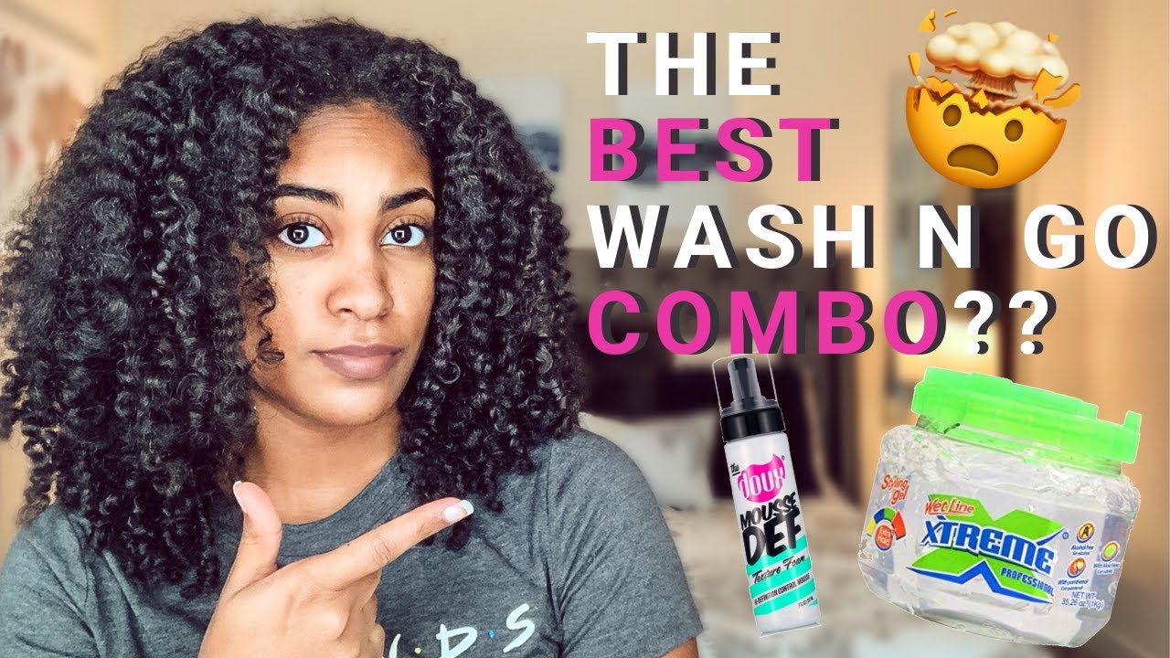 BEST WASH AND GO COMBO FOR THICK NATURAL HAIR! WETLINE XTREME GEL