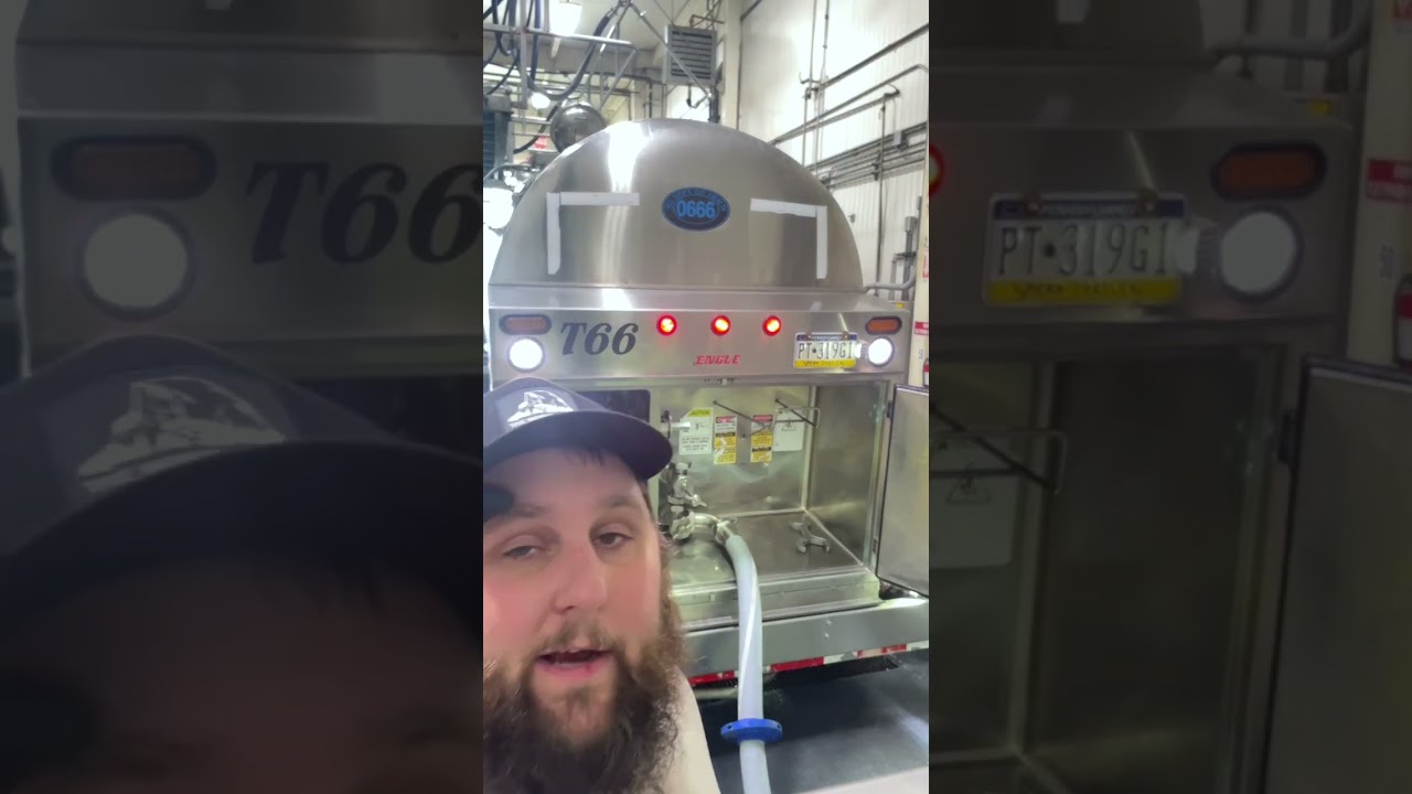 Milk Tanker truck Driver takes you inside a delivery at a dairy | Trucking Vlog 2304 |  HD 1080p