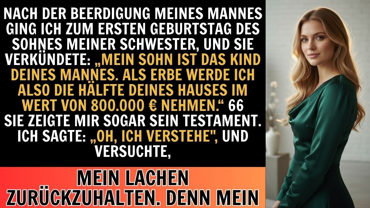 Nach der Beerdigung meines Mannes enthüllte meine Schwester ihr Sohn ist sein Kind und das Testament