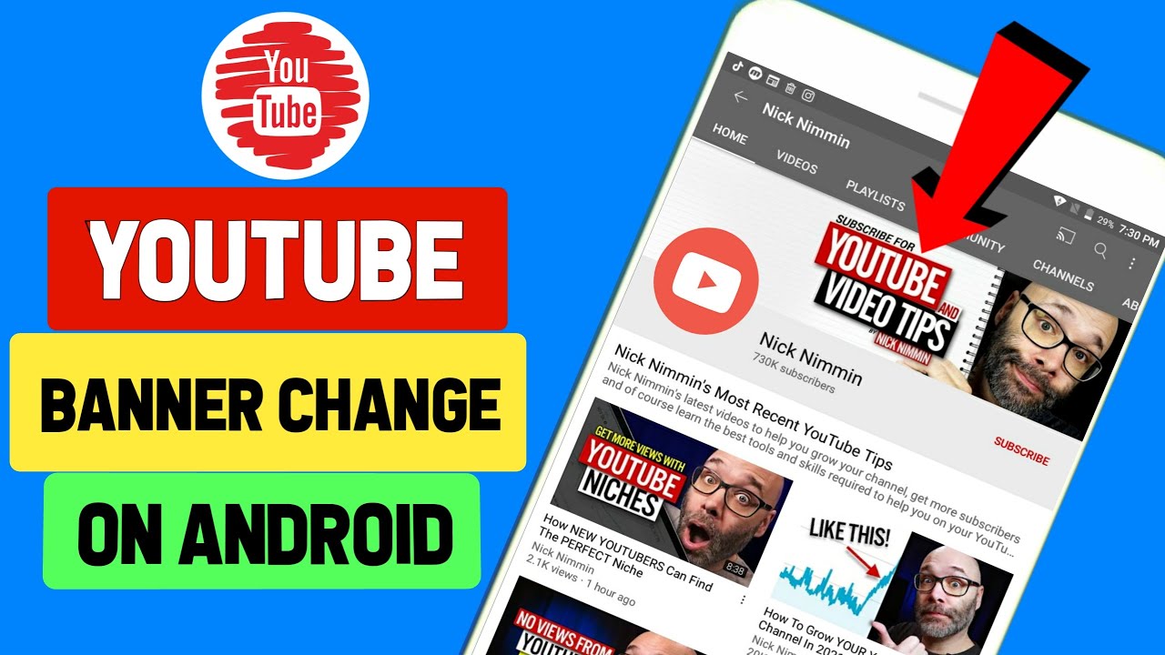 How to Change YouTube Channel Banner on Android 2021