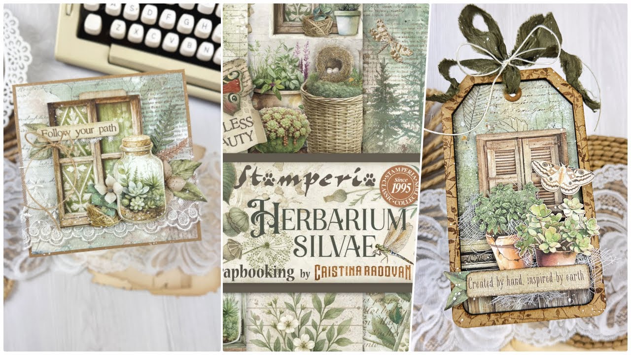 Презентация новой коллекции Stamperia Herbarium Silvae