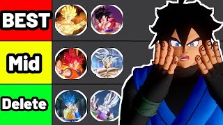 Dragon Ball Transformation Tier List But It's Xenoverse 2 Mods