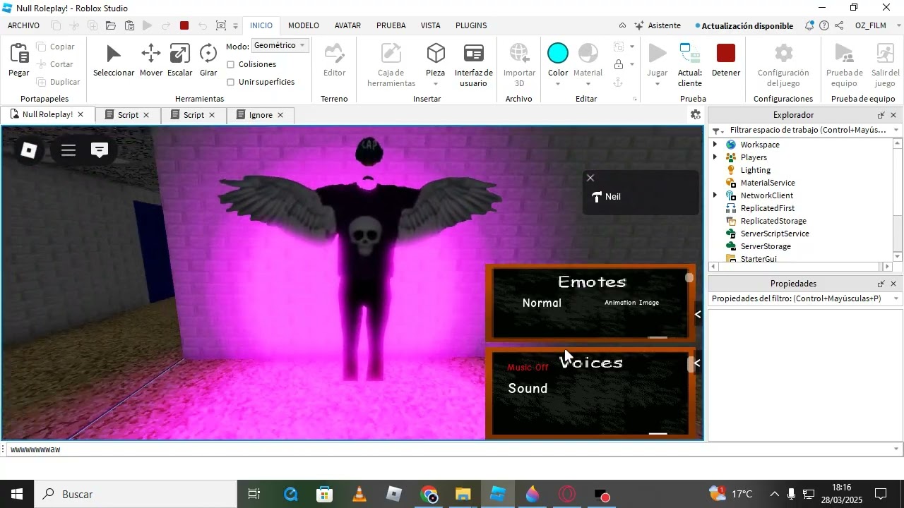 Showcasing my new roblox null RP