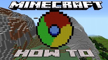 Minecraft ~8 Bit~ HOW TO : ~ Chrome Logo ~ ( Tutorial ) /W Killerkev