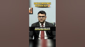 BANK PO TOPPER ANSWER IN MOCK INTERVIEW 🔥 || #adda247 #banking #viral #shorts