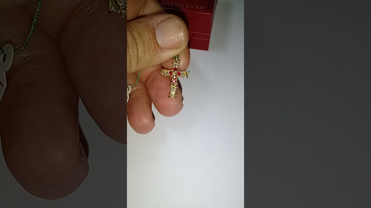 cross style Tiffany Diamonds e ruby