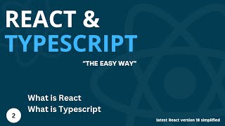 Famous Latest React & Typescript Tutorial #2 - What is React & Typescript Profile