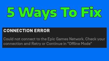 How To Fix Epic Games Connection to Server Failed (Epic Games Launcher)